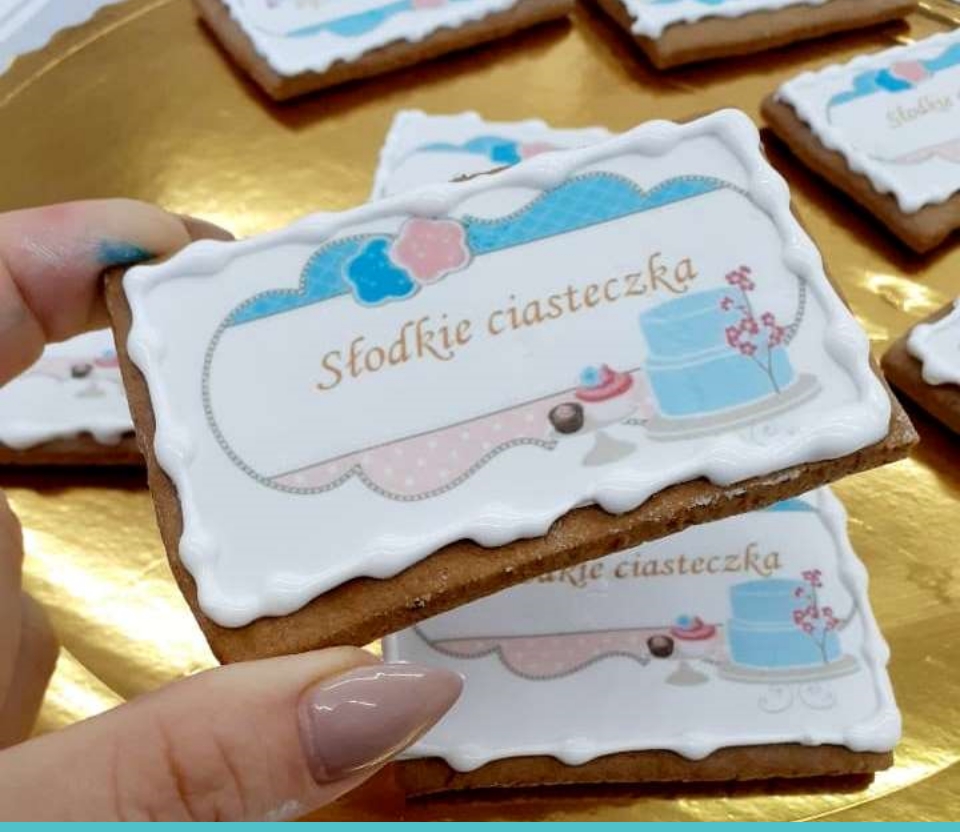 ciastko z logo firmy